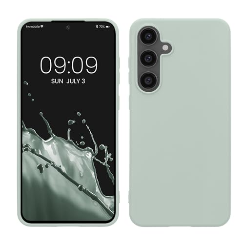 kwmobile Hülle kompatibel mit Samsung Galaxy S24 FE Hülle - weiches TPU Silikon Case - Cover geeignet für kabelloses Laden - Cool Mint kwmobile Hülle kompatibel mit Samsung Galaxy S24 FE Hülle - weiches TPU Silikon Case - Cover geeignet für kabelloses Laden - Cool Mint von kwmobile