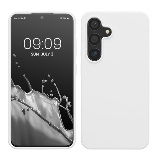 kwmobile Hülle kompatibel mit Samsung Galaxy S24 Hülle - Silikon Handy Case - Handyhülle für Samsung S24 weiche Oberfläche - kabelloses Laden für Galaxy S24 Case - Weiß matt kwmobile Hülle kompatibel mit Samsung Galaxy S24 Hülle - Silikon Handy Case - Handyhülle für Samsung S24 weiche Oberfläche - kabelloses Laden für Galaxy S24 Case - Weiß matt von kwmobile