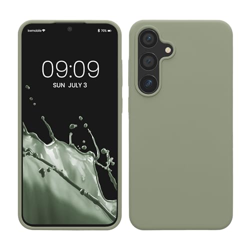 kwmobile Hülle kompatibel mit Samsung Galaxy S24 Plus Hülle - Silikon Handy Case - Handyhülle für Samsung S24 Plus weiche Oberfläche - kabelloses Laden für Galaxy S24 Plus Case - Graugrün kwmobile Hülle kompatibel mit Samsung Galaxy S24 Plus Hülle - Silikon Handy Case - Handyhülle für Samsung S24 Plus weiche Oberfläche - kabelloses Laden für Galaxy S24 Plus Case - Graugrün von kwmobile