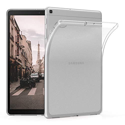 kwmobile Hülle kompatibel mit Samsung Galaxy Tab A 10.1 (2019) Hülle - weiches TPU Silikon Case transparent - Tablet Cover Matt Transparent von kwmobile