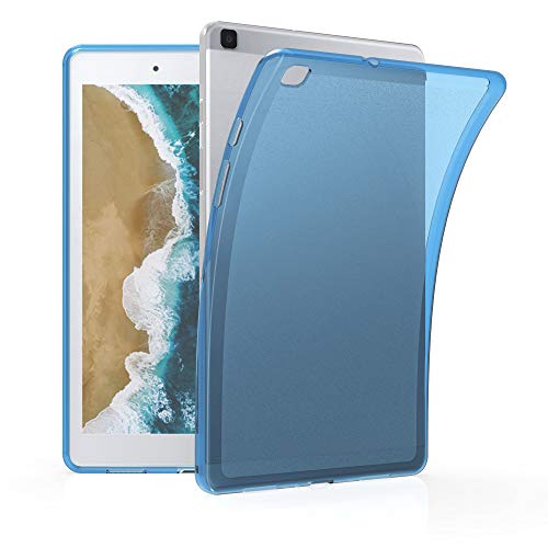 kwmobile Hülle kompatibel mit Samsung Galaxy Tab A 8.0 (2019) Hülle - weiches TPU Silikon Case transparent - Tablet Cover Blau Transparent von kwmobile