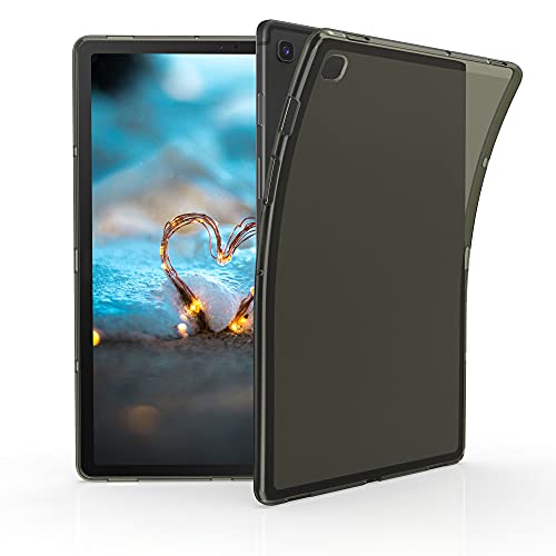 kwmobile Hülle kompatibel mit Samsung Galaxy Tab S5e Hülle - weiches TPU Silikon Case transparent - Tablet Cover Schwarz Transparent von kwmobile