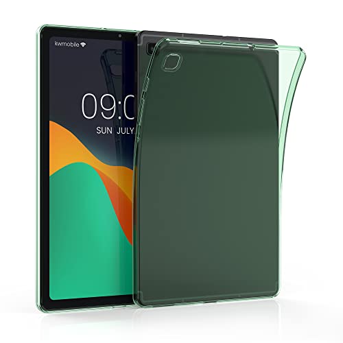 kwmobile Hülle kompatibel mit Samsung Galaxy Tab S6 Lite (2024/2022/2020) Hülle - weiches TPU Silikon Case transparent - Tablet Cover Mintgrün Transparent von kwmobile