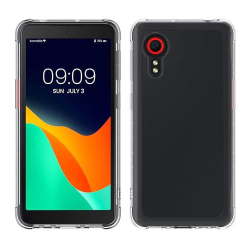 kwmobile Hülle kompatibel mit Samsung Galaxy Xcover 5 - Silikon Handyhülle transparent - Handy Case in Transparent von kwmobile