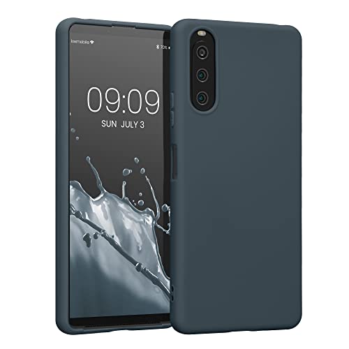 kwmobile Hülle kompatibel mit Sony Xperia 10 IV Hülle - weiches TPU Silikon Case - Cover geeignet für kabelloses Laden - Dunkler Schiefer kwmobile Hülle kompatibel mit Sony Xperia 10 IV Hülle - weiches TPU Silikon Case - Cover geeignet für kabelloses Laden - Dunkler Schiefer von kwmobile