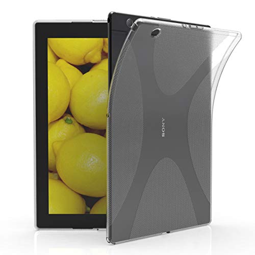 kwmobile Hülle kompatibel mit Sony Xperia Tablet Z4 Hülle - weiches TPU Silikon Case transparent - Tablet Cover Transparent von kwmobile