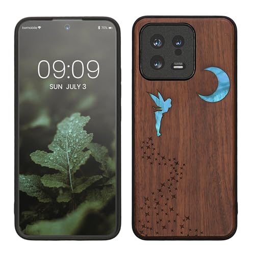 kwmobile Hülle kompatibel mit Xiaomi 13 5G Hülle - Holz Case - Handy Cover - TPU Handyhülle in Dunkelbraun Perlmutt-Fee kwmobile Hülle kompatibel mit Xiaomi 13 5G Hülle - Holz Case - Handy Cover - TPU Handyhülle in Dunkelbraun Perlmutt-Fee von kwmobile