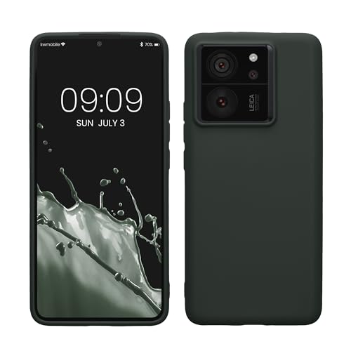 kwmobile Hülle kompatibel mit Xiaomi 13T / 13T Pro Hülle - weiches TPU Silikon Case - Cover geeignet für kabelloses Laden - Moosgrün kwmobile Hülle kompatibel mit Xiaomi 13T / 13T Pro Hülle - weiches TPU Silikon Case - Cover geeignet für kabelloses Laden - Moosgrün von kwmobile