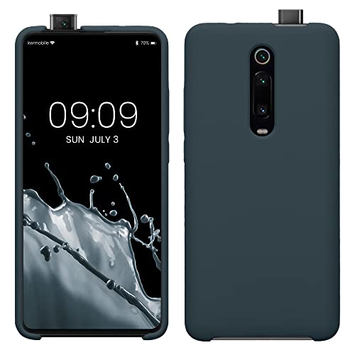 kwmobile Hülle kompatibel mit Xiaomi Mi 9T (Pro) / Redmi K20 (Pro) Hülle - Silikon Handy Case - Handyhülle weiche Oberfläche - kabelloses Laden - Dunkler Schiefer von kwmobile