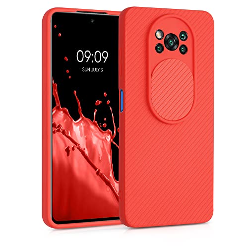 kwmobile Hülle kompatibel mit Xiaomi Poco X3 NFC/Poco X3 Pro - Handyhülle - TPU Handy Case mit Kameraschutz Rot von kwmobile