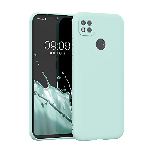 kwmobile Hülle kompatibel mit Xiaomi Redmi 9C Hülle - gummierte TPU Silikon Handyhülle - Schutzhülle für kabelloses Laden - Case in Cool Mint kwmobile Hülle kompatibel mit Xiaomi Redmi 9C Hülle - gummierte TPU Silikon Handyhülle - Schutzhülle für kabelloses Laden - Case in Cool Mint von kwmobile