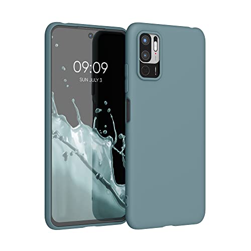 kwmobile Hülle kompatibel mit Xiaomi Redmi Note 10 5G Hülle - weiches TPU Silikon Case - Cover geeignet für kabelloses Laden - Arctic Night von kwmobile