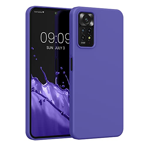 kwmobile Hülle kompatibel mit Xiaomi Redmi Note 11 Pro/Note 11 Pro (5G) / Note 12 Pro (4G) Hülle - Silikon Handy Case - Handyhülle weiche Oberfläche - kabelloses Laden - Blauviolett von kwmobile