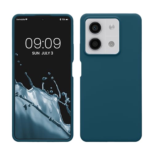 kwmobile Hülle kompatibel mit Xiaomi Redmi Note 13 5G Hülle - Silikon Handy Case - Handyhülle weiche Oberfläche - kabelloses Laden - Petrol matt kwmobile Hülle kompatibel mit Xiaomi Redmi Note 13 5G Hülle - Silikon Handy Case - Handyhülle weiche Oberfläche - kabelloses Laden - Petrol matt von kwmobile