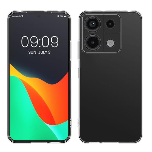 kwmobile Hülle kompatibel mit Xiaomi Redmi Note 13 5G - Silikon Handyhülle transparent - Handy Case in Transparent von kwmobile