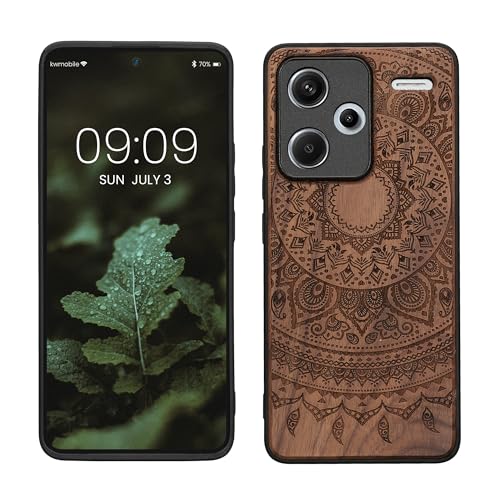 kwmobile Hülle kompatibel mit Xiaomi Redmi Note 13 Pro+ 5G / Redmi Note 13 Pro Plus 5G Hülle - Holz Case - Handy Cover - TPU Handyhülle in Dunkelbraun Indische Sonne kwmobile Hülle kompatibel mit Xiaomi Redmi Note 13 Pro+ 5G / Redmi Note 13 Pro Plus 5G Hülle - Holz Case - Handy Cover - TPU Handyhülle in Dunkelbraun Indische Sonne von kwmobile