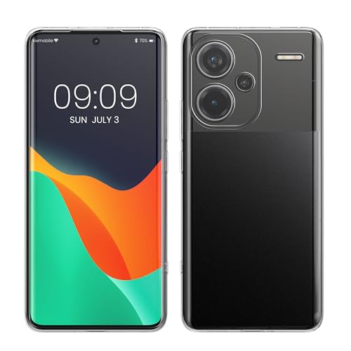 kwmobile Hülle kompatibel mit Xiaomi Redmi Note 13 Pro+ 5G / Redmi Note 13 Pro Plus 5G - Silikon Handyhülle transparent - Handy Case in Transparent von kwmobile