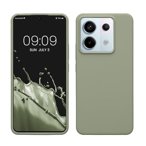 kwmobile Hülle kompatibel mit Xiaomi Redmi Note 13 Pro 5G / Poco X6 5G Hülle - Silikon Handy Case - Handyhülle weiche Oberfläche - kabelloses Laden - Graugrün kwmobile Hülle kompatibel mit Xiaomi Redmi Note 13 Pro 5G / Poco X6 5G Hülle - Silikon Handy Case - Handyhülle weiche Oberfläche - kabelloses Laden - Graugrün von kwmobile