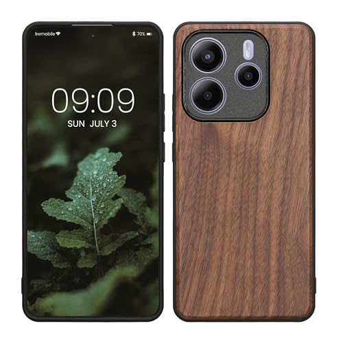 kwmobile Hülle kompatibel mit Xiaomi Redmi Note 14 5G Hülle - Holz Case - stoßfestes Handy Cover - TPU Handyhülle in Dunkelbraun kwmobile Hülle kompatibel mit Xiaomi Redmi Note 14 5G Hülle - Holz Case - stoßfestes Handy Cover - TPU Handyhülle in Dunkelbraun von kwmobile