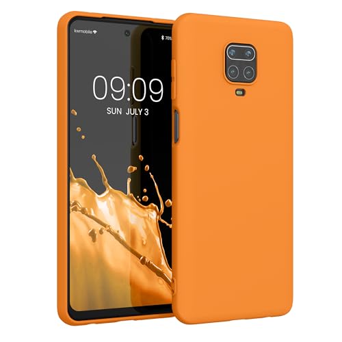 kwmobile Hülle kompatibel mit Xiaomi Redmi Note 9S / 9 Pro / 9 Pro Max Hülle - weiches TPU Silikon Case - Cover geeignet für kabelloses Laden - Fruity Orange von kwmobile
