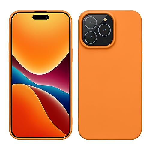 kwmobile Hülle kompatibel mit iPhone 15 Pro Hülle - Weiche und schlanke TPU Silikon Handyhülle - Stoßabsorbierendes Flexibles Case - Fruity Orange von kwmobile