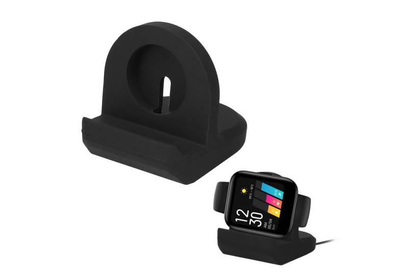 kwmobile Kabellose Ladestation für Realme Watch (RMA161) Smartphone-Ladegerät (1-tlg., Ladeständer Halterung - Schwarz) von kwmobile