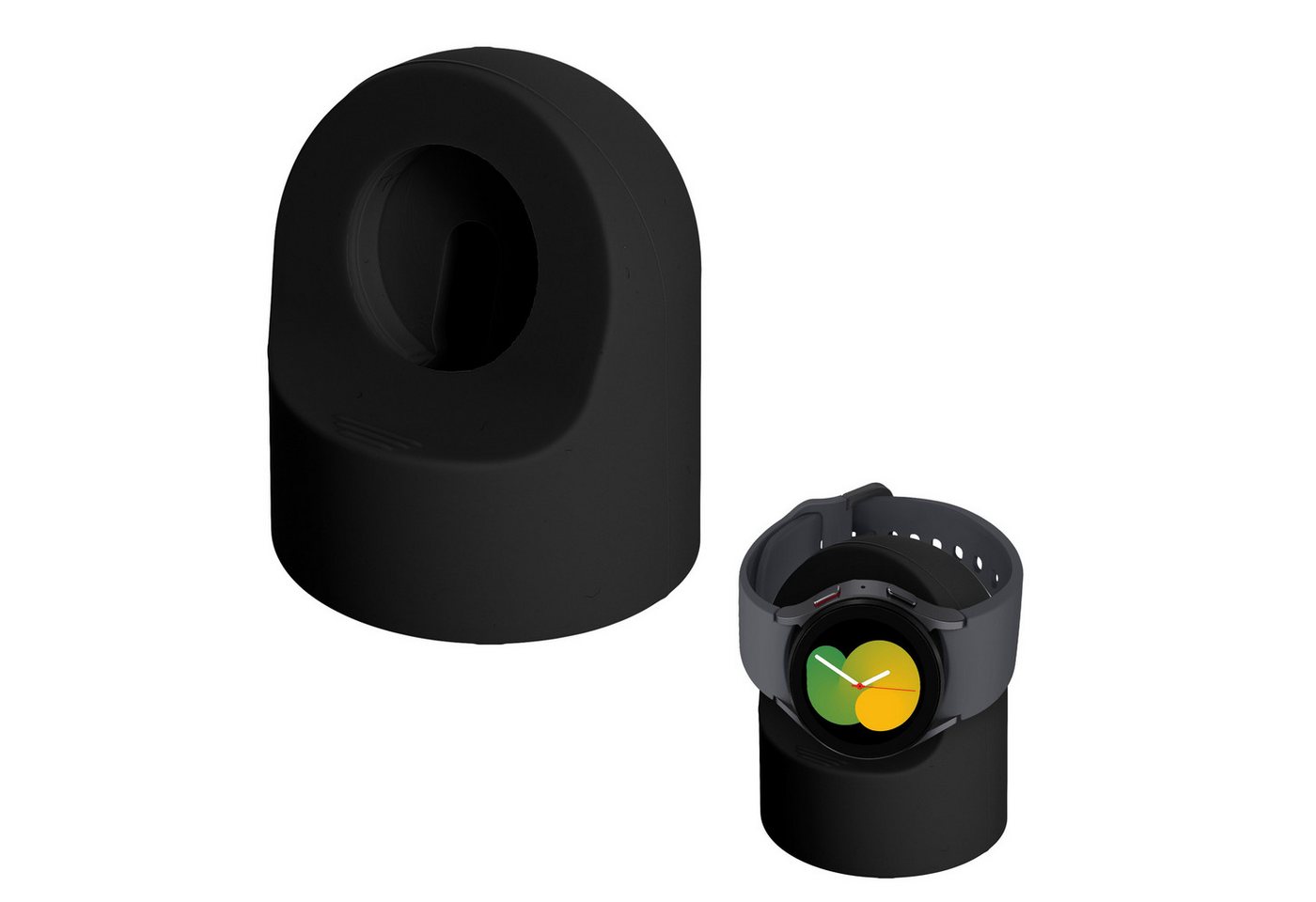 kwmobile Kabellose Ladestation für Samsung Galaxy Watch 5 (40mm) / Galaxy Watch Smartphone-Ladegerät (1-tlg., Ladeständer Halterung - Schwarz) von kwmobile