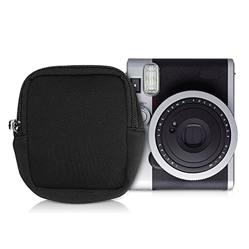 kwmobile Kamera Tasche kompatibel mit Fujifilm Instax Mini 90 Neo Classic - Neopren Kameratasche Sleeve - Schutzhülle Schwarz von kwmobile