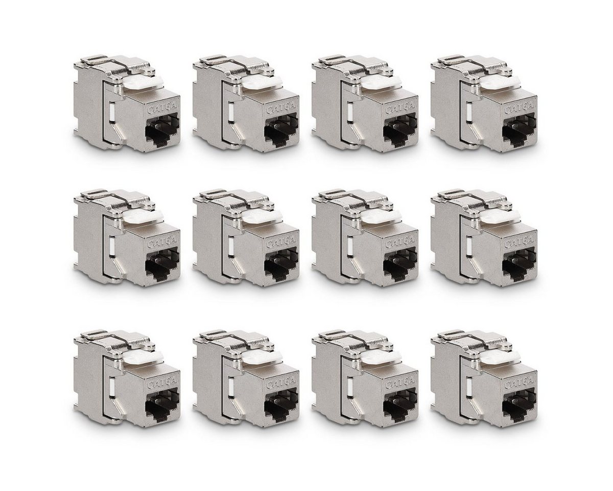 kwmobile Keystone Modul CAT 6A Kabel - 10 Gbit/s - Schnappverschluss - 2x Netzwerk-Adapter, 3.90 cm kwmobile Keystone Modul CAT 6A Kabel - 10 Gbit/s - Schnappverschluss - 2x Netzwerk-Adapter, 3.90 cm von kwmobile