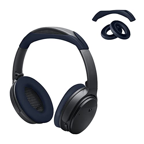 kwmobile Kopfband Abdeckung Ohrpolster Set kompatibel mit Bose QC45 / QC35 / QC25 / AE2 / QC1 - Headband Case - Kopfhörer Ersatz Polster - Schutz in Dunkelblau kwmobile Kopfband Abdeckung Ohrpolster Set kompatibel mit Bose QC45 / QC35 / QC25 / AE2 / QC1 - Headband Case - Kopfhörer Ersatz Polster - Schutz in Dunkelblau von kwmobile