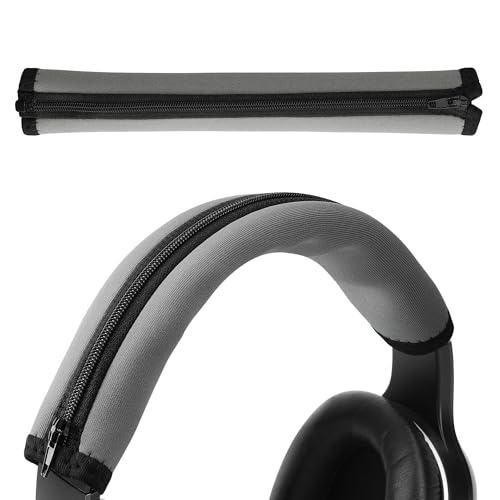 kwmobile Kopfband Abdeckung kompatibel mit AudioTechnica ATH M50X / M50 / M40X / M40 / M30X / M20X Case - Neopren Stirnband Polster - Kopfhörer Schutz - Grau von kwmobile