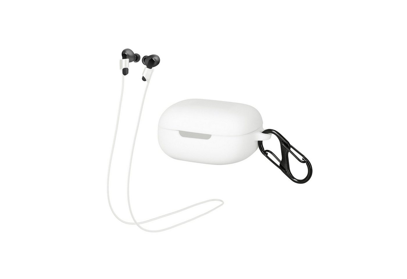 kwmobile Kopfhörer-Schutzhülle 2in1 Hülle und Halteband für JBL Live Pro Plus, Kopfhörer Band Strap und Case Set von kwmobile