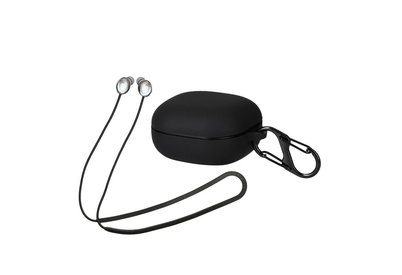 kwmobile Kopfhörer-Schutzhülle 2in1 Hülle und Halteband für Samsung Galaxy Buds Pro, Kopfhörer Band Strap und Case Set von kwmobile