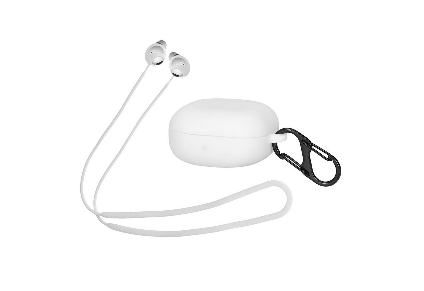 kwmobile Kopfhörer-Schutzhülle 2in1 Hülle und Halteband für Samsung Galaxy Buds2 Pro, Kopfhörer Band Strap und Case Set von kwmobile
