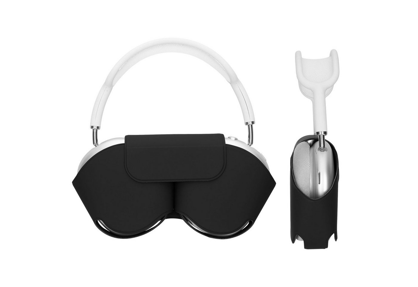 kwmobile Kopfhörer-Schutzhülle Hülle für Apple Airpods Max Case aus Polyester, Kopfhörer Tasche Etui - Cover in Schwarz von kwmobile
