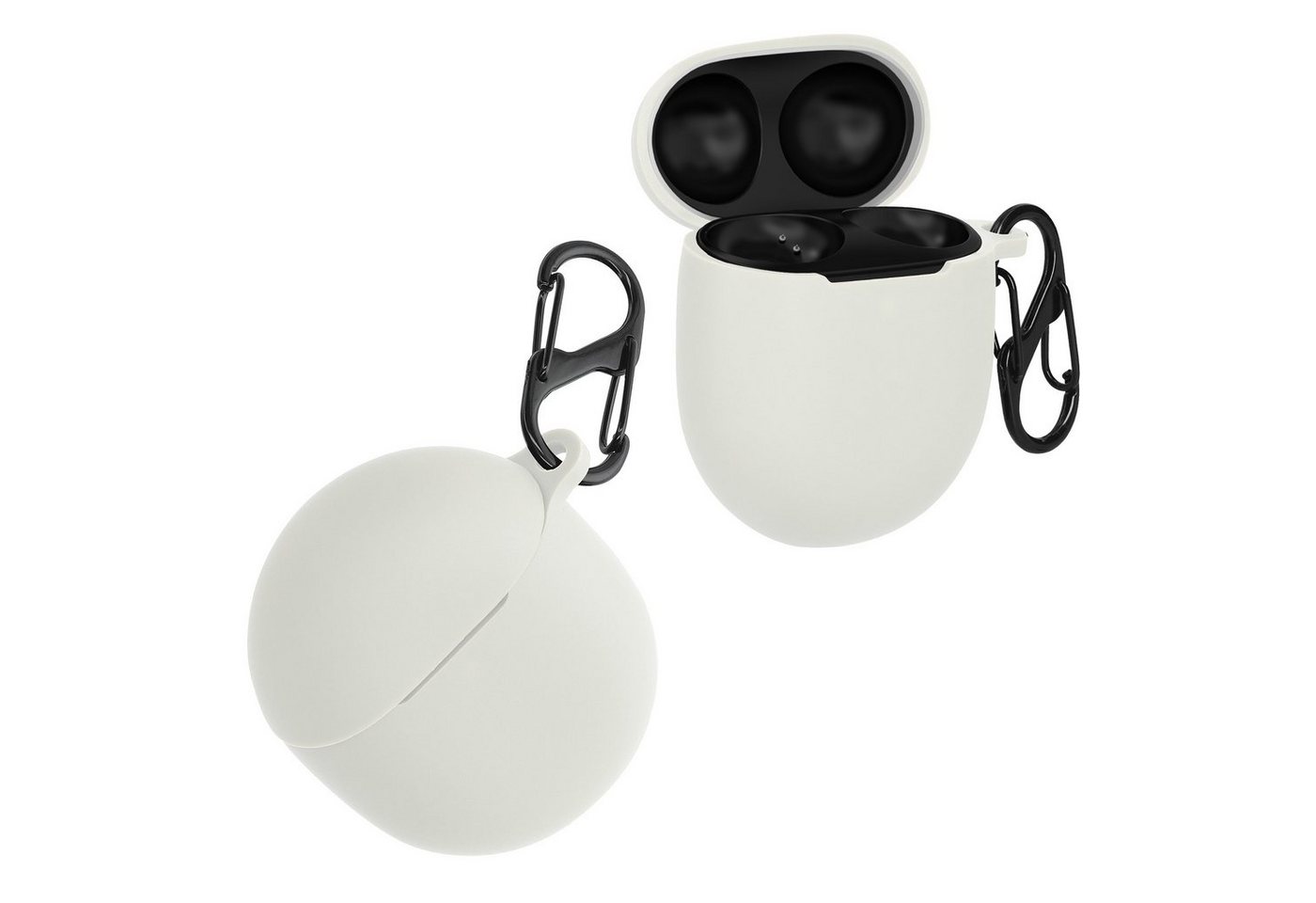 kwmobile Kopfhörer-Schutzhülle Hülle für Google Pixel Buds Pro, Silikon Schutzhülle Etui Case Cover für In-Ear Headphones von kwmobile