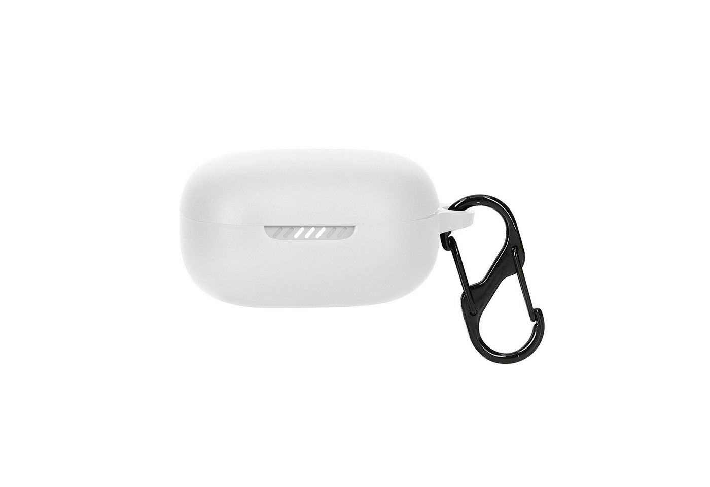 kwmobile Kopfhörer-Schutzhülle Hülle für JBL Live Pro 2 TWS Kopfhörer, Silikon Schutzhülle Etui Case Cover Schoner in Weiß von kwmobile