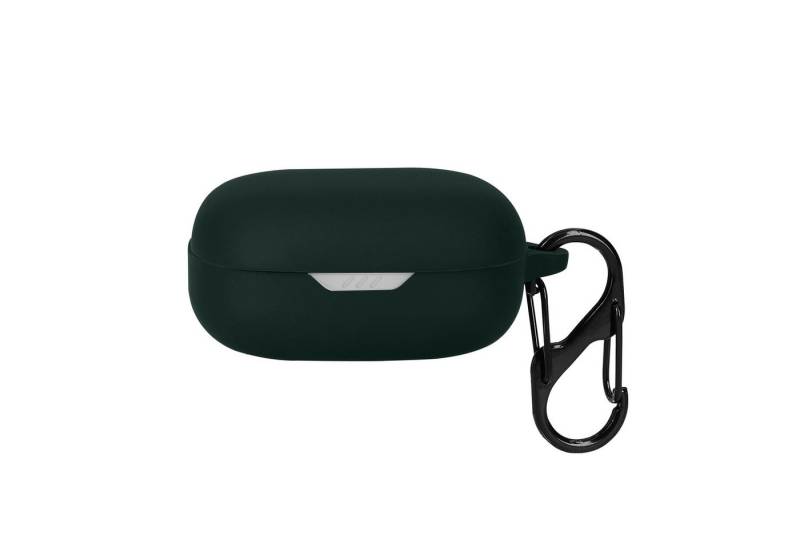 kwmobile Kopfhörer-Schutzhülle Hülle für JBL Wave Flex Kopfhörer, Silikon Schutzhülle Etui Case Cover Schoner in Dunkelgrün von kwmobile