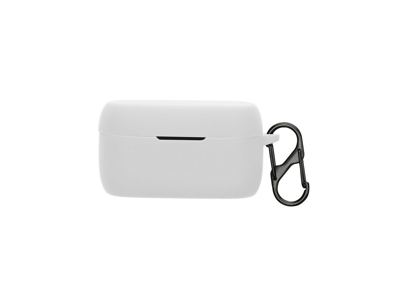kwmobile Kopfhörer-Schutzhülle Hülle für Jabra Evolve 2 Buds Kopfhörer, Silikon Schutzhülle Etui Case Cover Schoner in Weiß von kwmobile