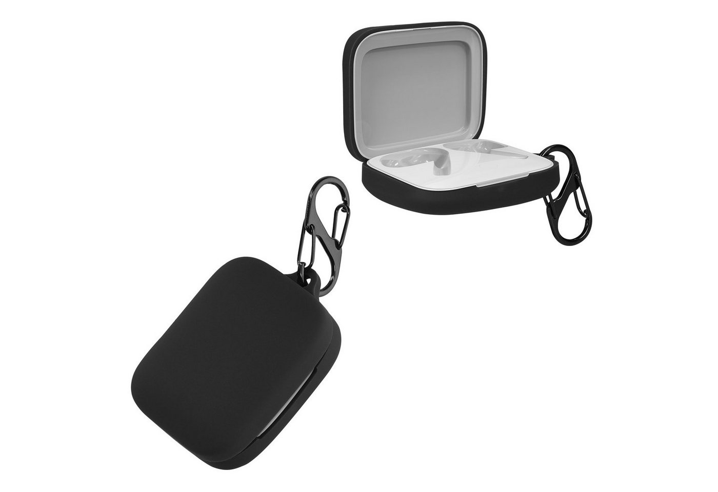 kwmobile Kopfhörer-Schutzhülle Hülle für OnePlus Buds Pro 2, Silikon Schutzhülle Etui Case Cover für In-Ear Headphones von kwmobile