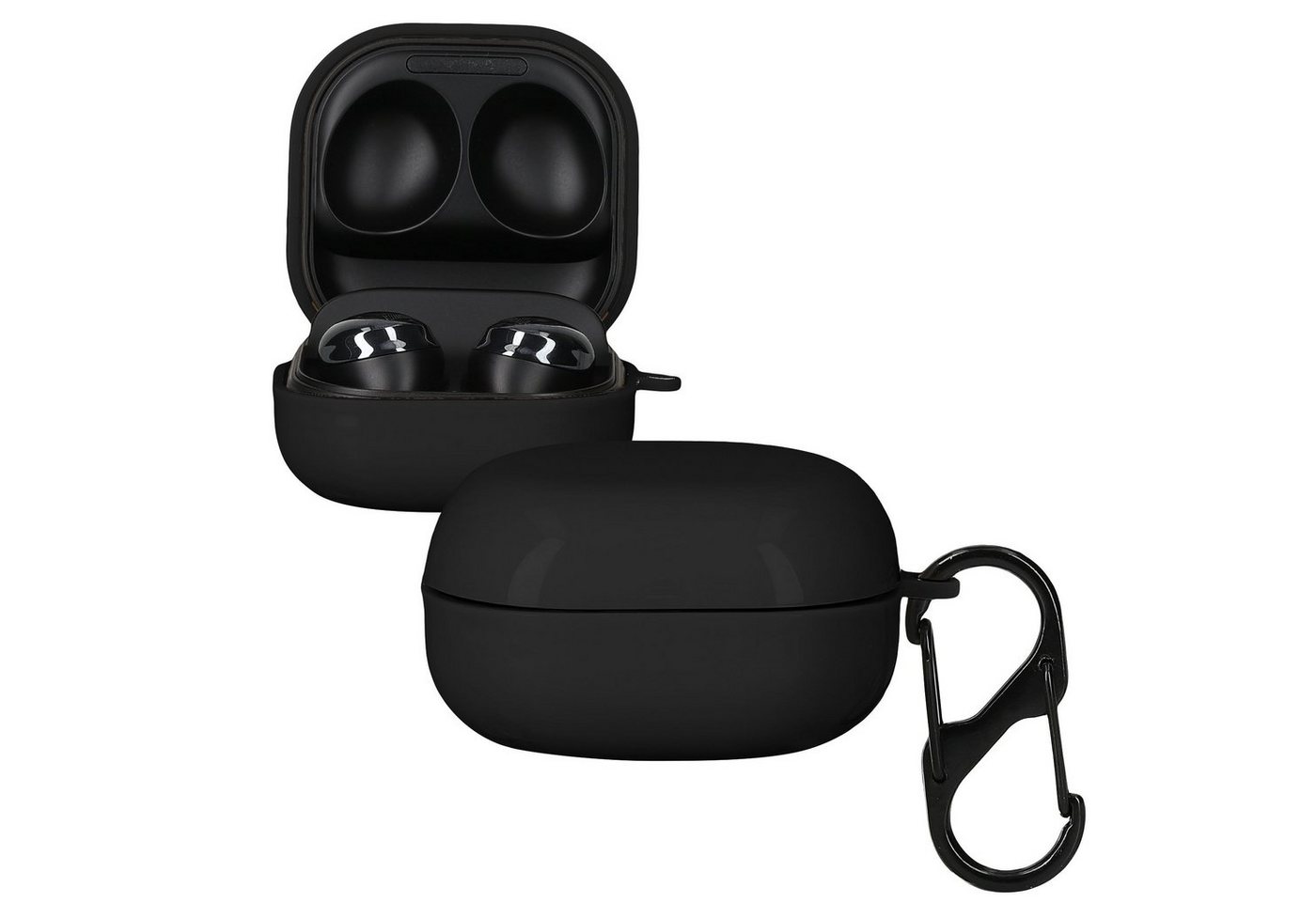 kwmobile Kopfhörer-Schutzhülle Hülle für Samsung Galaxy Buds 2 Pro / Buds 2 / Buds Live, Softcover Schutzhülle Etui Case Cover Kopfhörer TPU-Silikon von kwmobile