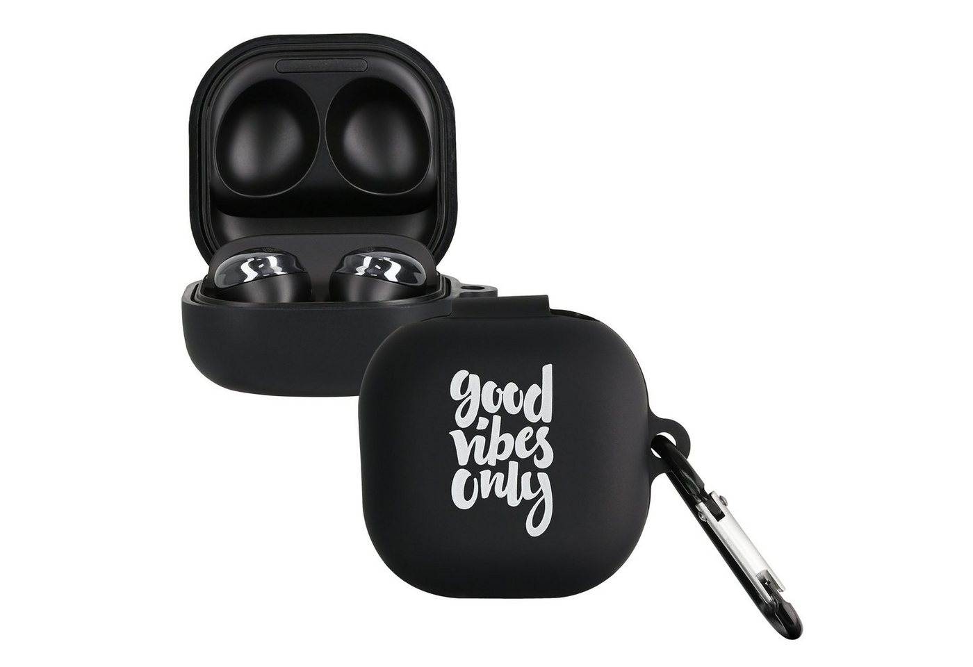 kwmobile Kopfhörer-Schutzhülle Hülle für Samsung Galaxy Buds 2 Pro / Buds 2 / Buds Live Kopfhörer, Silikon Schutzhülle Etui Case Cover Schoner von kwmobile