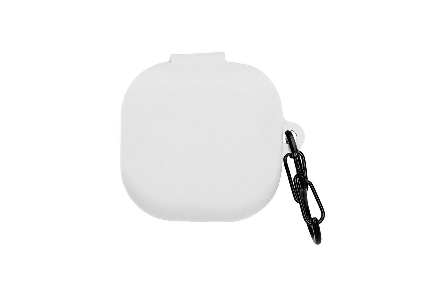 kwmobile Kopfhörer-Schutzhülle Hülle für Samsung Galaxy Buds FE Kopfhörer, Silikon Schutzhülle Etui Case Cover Schoner in Weiß von kwmobile