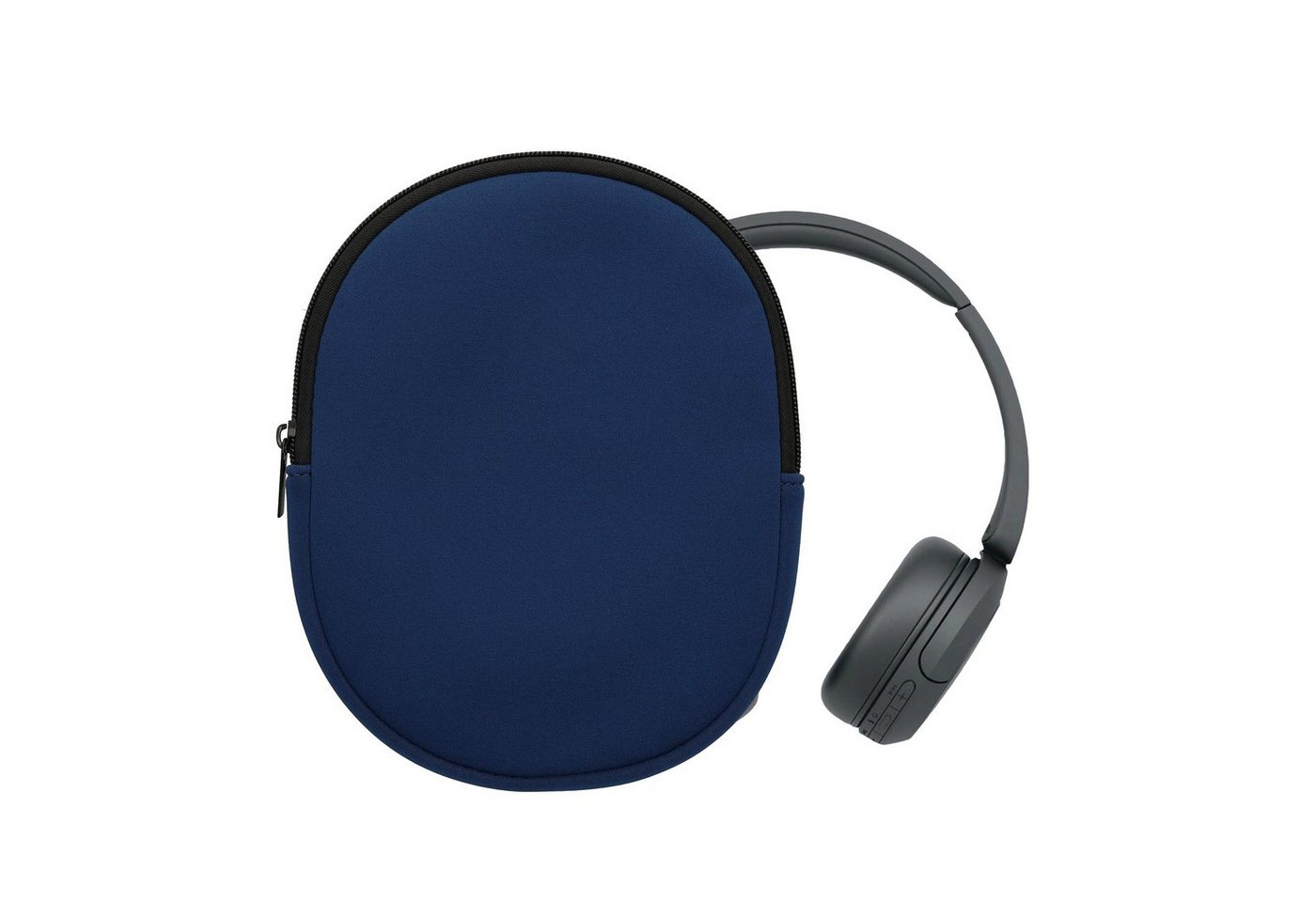 kwmobile Kopfhörer-Schutzhülle Hülle für Sony WH-CH520 / WH-CH510 Neopren Tasche, Case für Headset aus robustem Neopren Stoff von kwmobile