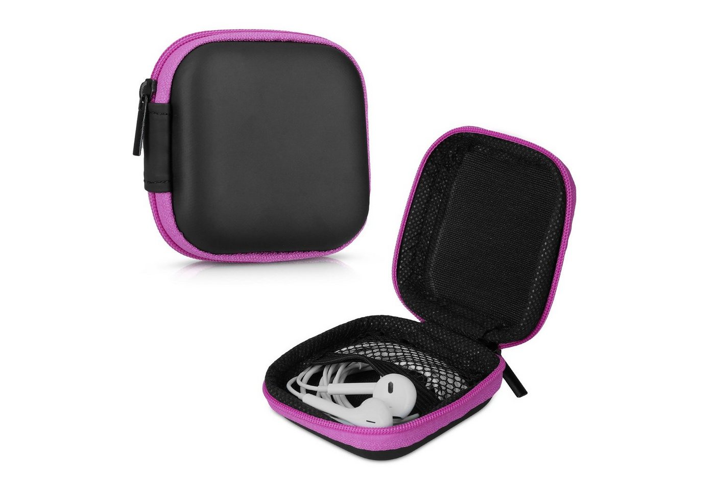 kwmobile Kopfhörer-Schutzhülle In-Ear Kopfhörer Tasche, In Ear Headphones Schutztasche - Earphones Etui Case Cover Hülle von kwmobile