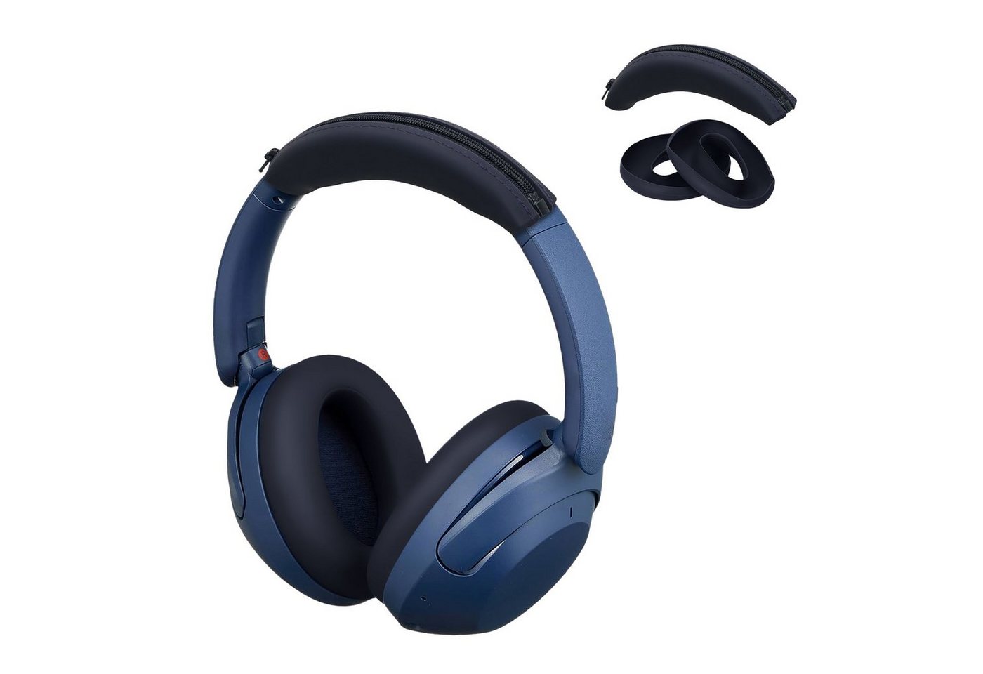 kwmobile Kopfhörer-Schutzhülle Kopfband Abdeckung Ohrpolster Set für Sony WH-XB910N, Headband Case - Kopfhörer Ersatz Polster - Schutz in Dunkelblau kwmobile Kopfhörer-Schutzhülle Kopfband Abdeckung Ohrpolster Set für Sony WH-XB910N, Headband Case - Kopfhörer Ersatz Polster - Schutz in Dunkelblau von kwmobile