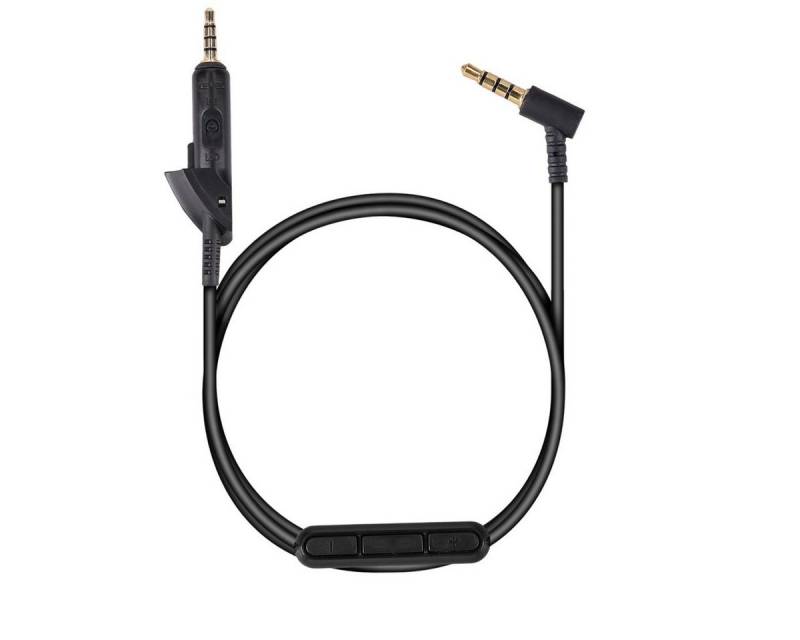kwmobile Kopfhörerkabel für Bose QuietComfort 15 Audio-Kabel, Ersatz Kabel 150 cm Mikrofon Lautstärkeregler - 3.5mm Klinke von kwmobile