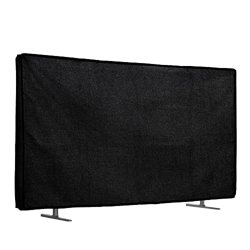 kwmobile Leinen Hülle kompatibel mit 55" TV - Staubschutz Abdeckhaube Schutzhülle für Fernseher - TV Bildschirm Staubhaube Haube in Schwarz kwmobile Leinen Hülle kompatibel mit 55" TV - Staubschutz Abdeckhaube Schutzhülle für Fernseher - TV Bildschirm Staubhaube Haube in Schwarz von kwmobile