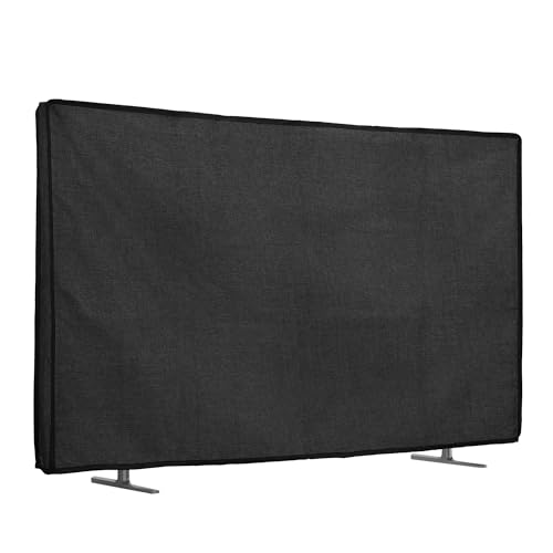 kwmobile Leinen Hülle kompatibel mit 65" TV - Staubschutz Abdeckhaube Schutzhülle für Fernseher - TV Bildschirm Staubhaube Haube in Dunkelgrau kwmobile Leinen Hülle kompatibel mit 65" TV - Staubschutz Abdeckhaube Schutzhülle für Fernseher - TV Bildschirm Staubhaube Haube in Dunkelgrau von kwmobile