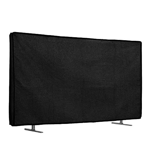 kwmobile Leinen Hülle kompatibel mit 75" TV - Staubschutz Abdeckhaube Schutzhülle für Fernseher - TV Bildschirm Staubhaube Haube in Schwarz kwmobile Leinen Hülle kompatibel mit 75" TV - Staubschutz Abdeckhaube Schutzhülle für Fernseher - TV Bildschirm Staubhaube Haube in Schwarz von kwmobile